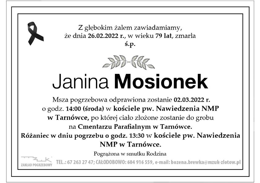 Janina Mosionek