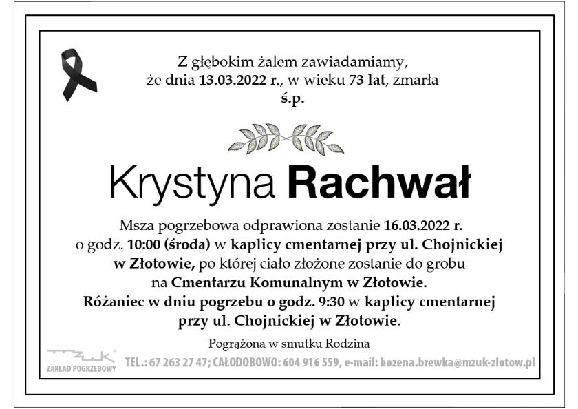 Krystyna Rachwał