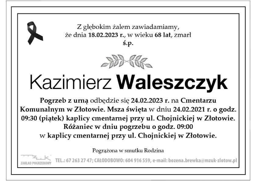 Kazimierz Waleszczyk