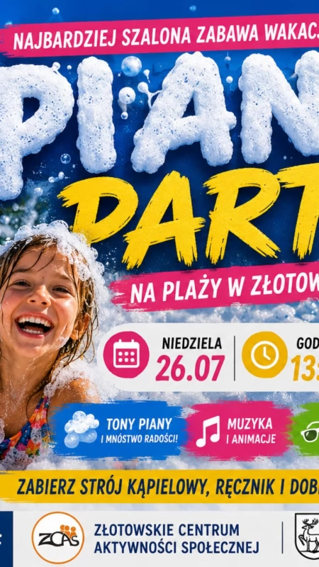 Piana opanuje plażę w Złotowie! Szykuje się najbardziej szalona zabawa wakacji