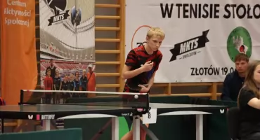  Zawodnicy Sparty Złotów na podium mistrzostw Wielkopolski w tenisie stołowym