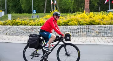 [WIDEO] Złotowianin w drodze do Rzymu. Przed nim ponad 2000 kilometrów na rowerze!