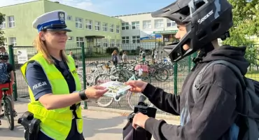 [WIDEO] Jeździsz bez kasku? Złotowska policja przeprowadziła kontrole